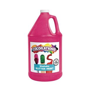 Colorations Washable Glitter Paint, Magenta - 1 Gallon Image