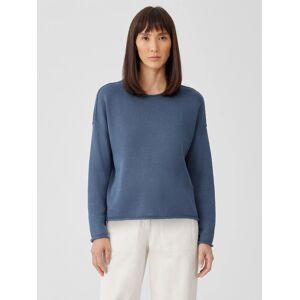 EILEEN FISHER Peruvian Cotton Blend Crew Neck Top    female  size:Extra Large Image
