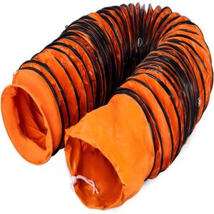 VEVOR 25ft Ducting Hose, PVC Flexible Duct Hosing with S Hook & Steel Support for 8inch Utility Blower Image
