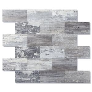 Yipscazo Wood Collection Light Rustic 12 in. x 12 in. PVC Peel and Stick Tile (5 sq. ft./5-Sheets) Image