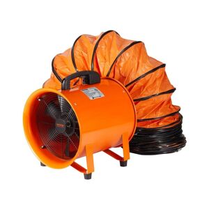 VEVOR Portable Ventilator 10 in. Heavy-Duty Blower Fan with 33 ft. Duct Hose 380-Watt Industrial Utility Blower 1893FM, Orange Image