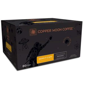 COPPER MOON Single Serve Coffee Pods for Donut Cafe Blend, Medium Roast, Keurig K-Cup Brewers (80-Pack) Image