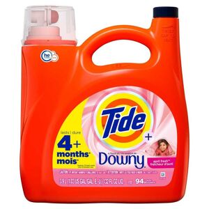 Tide 132 oz. HE Downy April Fresh Scent Liquid Laundry Detergent (94-Loads) Image