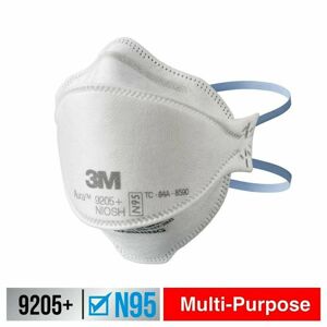 3M 9205+ N95 Aura Particulate Disposable Respirator Foldable (3-Pack)(Case of 12) Image