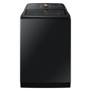 Samsung 5.4 cu. ft. Extra-Large Capacity Smart Top Load Washer with Pet Care Solution and Auto Dispense System in Brushed Black Image
