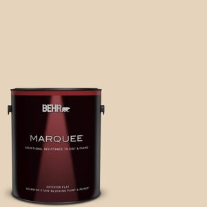 BEHR MARQUEE 1 gal. #ICC-21 Baked Scone Flat Exterior Paint & Primer Image