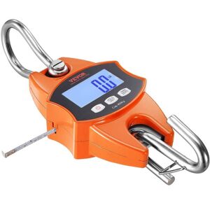 VEVOR Digital Crane Scale 880 lbs. Industrial Heavy-Duty Hanging Scale with Cast Aluminum Case and LCD Screen (Orange) Image