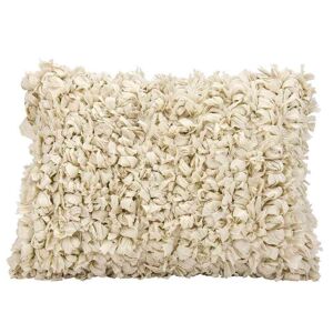 Nourison Lifestyles Beige Shag 14 in. x 20 in. Rectangle Throw Pillow Image