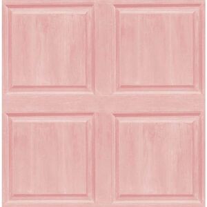 NextWall Arthouse Blush Washed Faux Panel Vinyl Peel and Stick Wallpaper Roll 30.75 sq. ft. Image