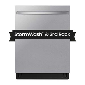 Samsung Smart 46 dBA Dishwasher with StormWash plus Handle and AutoRelease Door in Stainless Steel Image