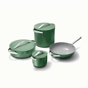 CARAWAY HOME Cookware+ 8-Piece Ceramic Nonstick Cookware Set in Sage Image