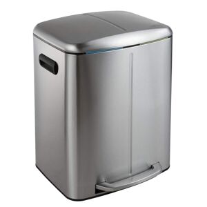 happimess Marco Rectangular 10.5 Gal. Double Bucket Trash Can with Soft-Close Lid Image