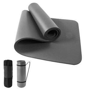 Pro Space Gray High Density Yoga Mat 72 in. L x 24 in. W x 0.6 in. Pilates Exercise Mat Non Slip (12 sq. ft.) Image