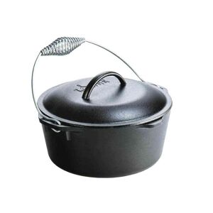 Lodge 5 qt. Cast Iron Dutch Oven with Lid and Spiral Bail Handle Image