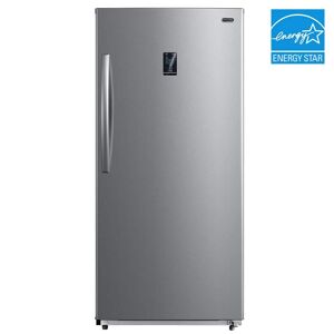Whynter 13.8 cu. ft. Energy Star Digital Upright Convertible Deep Freezer / Refrigerator Stainless Steel Image