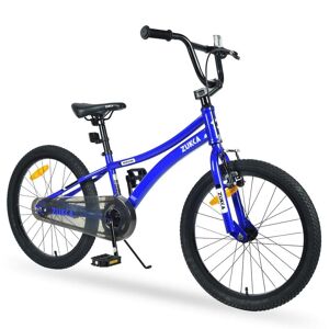 ITOPFOX Kids Blue 20 in. Age 7-10 Years Boys Bike, Height Adjustable Saddle & Handlebar, Rear Coaster Brake & Front V Brake Image
