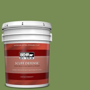 BEHR ULTRA 5 gal. #MQ6-52 Lucky Clover Extra Durable Flat Interior Paint & Primer Image