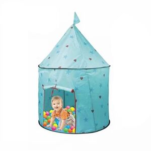 Sudzendf Blue Kids Foldable Princess Castle Play Tent, House Toy for Indoor and Outdoor Image