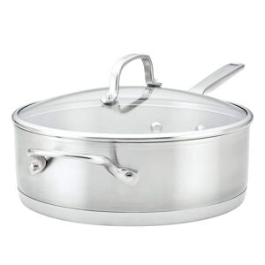 KitchenAid 3-Ply Base Stainless Steel 4.5 qt. Stainless Steel Saute Silver Image