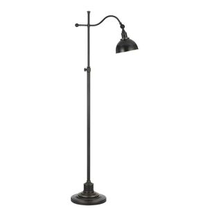 HomeRoots 60 in. Bronze 1 Dimmable (Full Range) Standard Floor Lamp for Living Room with Metal Dome Shade Image