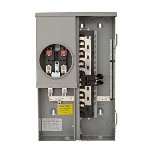 Siemens 100 Amp 12-Space 24-Circuit Overhead/Underground Flush Meter Combo Load Center Image