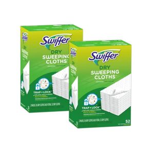 Swiffer Sweeper Multi-Surface Unscented for Duster Floor Mop Dry Sweeping Cloth Refills (52-Count, 2-Pack) Image