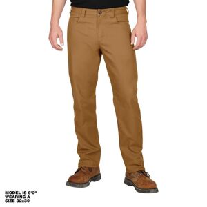 Milwaukee Men's 34 in. x 30 in. Khaki Cotton/Polyester/Spandex Flex Work Pants with 6 Pockets Image