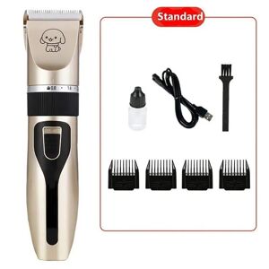 Wellco Pet Grooming Kit Electric Shaver Nail Clipper Scissors Nail File Hair Comb Brush Set with USB Cable Image