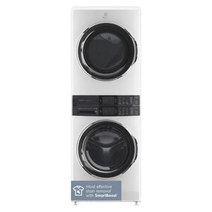 Electrolux 4.5 cu. ft. Stacked Washer and 8.0 cu. ft. Electric Dryer Laundry Tower in White with SmartBoost Premixing, Energy Star Image