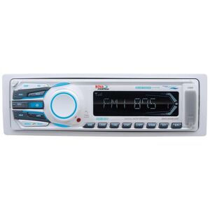 Boss AM/FM/MP3 Compatible Multimedia Bluetooth Receiver with Detachable Panel - No CD/DVD, White Image