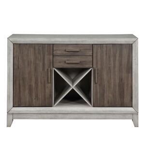 Steve Silver Abacus 54 in. 2-Tone Smoky Alabaster and Smoky Honey Finish Server with 2-Drawers Image