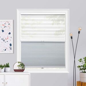 Chicology Cut-to-Size Montana Snowfall Cordless Day 'N Night Privacy Blackout Polyester Cellular Shades 24.75 in. W x 64 in. L Image