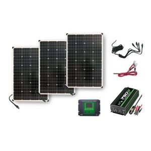 NATURE POWER 330-Watt Polycrystalline Solar Power Kit with 3 x 110-Watt Panels, 750-Watt Power Inverter and 30 Amp Charge Controller Image