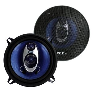 Pyle 5.25 in. 200-Watt 3-Way Car Audio Triaxial Speakers Stereo Blue (Pair) Image