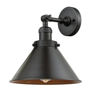 Innovations Briarcliff 10 in. 1-Light Oil Rubbed Bronze Wall Sconce with Oil Rubbed Bronze Metal Shade Image