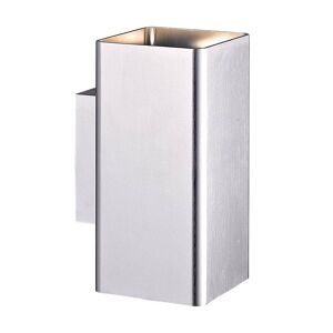 Eurofase Lungo Collection 2-Light Brushed Aluminum Outdoor Wall Lantern Sconce Image