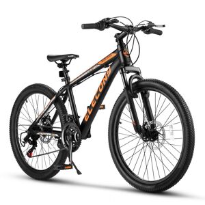 Zeus & Ruta 24 in. Mountain Bike for Adults Aluminium Frame Bike Shimano 21-Speed with Disc Brake Image