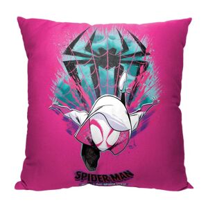 THE NORTHWEST GROUP Marvel Spiderman Across The Spiderverse Colorful Explosion Printed Multi-Colored Throw Pillow Image