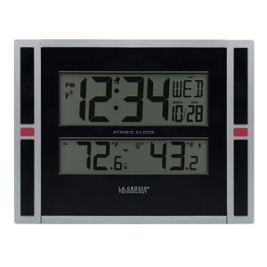La Crosse Technology 11 in. WWVB Digital Clock with Temperature Image