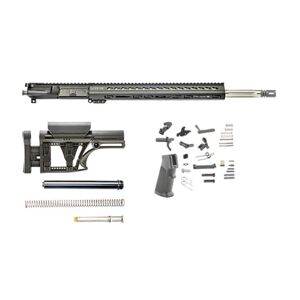 Luth-AR Bull Rifle Kit Minus Lower Receiver w/Fixed Stock, .223, 29in, 20in, Bull, Rifle, 1x9, 1/2x28, Picatinny, Key MOD, A2 Flash Hider, Anodized, Manganese Phosphate, Silver/ Black, RKB-20-1 Image