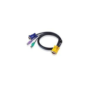 Aten 2L5202P 6' SPHD15M to HDB & PS/2 Male KVM Cable Image