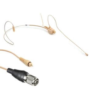 Airwave Technologies HSD-TITANIUM SLIM CLIP Dual Ear Headset Microphone, G4, Tan Image