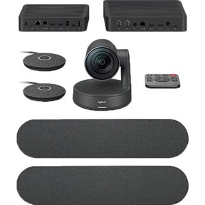 Logitech Rally Plus UHD 4K Conference Camera System, Dual-Speakers, Mic Pods Set Image