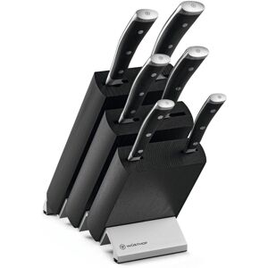 Wusthof Classic Ikon Knife Block - Ash Black Black Knife Block / Ash Black - w/ 6 pcs. Unisex Image