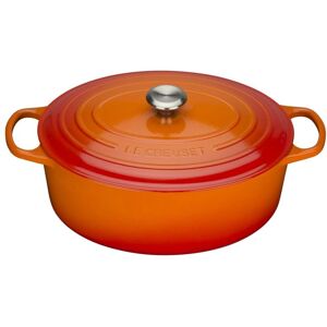 Le Creuset Signature Oval Dutch Oven Flame Red 35 cm / 8.5 Liter / 9.5 qt. Unisex Image